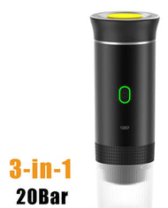 Cafetera eléctrica portátil de cápsulas, cafetera espresso inalámbrica con bomba de calor, cafetera 3 en 1